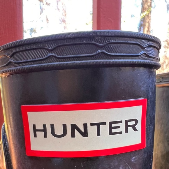 Hunter Original Tall  GLOSS Rain Boots BLACK SIZE US 6/UK 4 - Picture 3 of 8